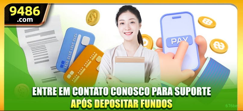 Imagem promocional do aplicativo mobile da 676bet